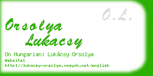orsolya lukacsy business card