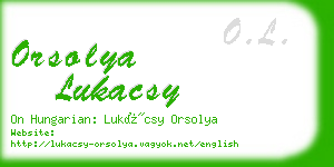 orsolya lukacsy business card